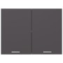 Gray plywood kitchen hanging cabinet 80x31x60 cm by vidaXL, Kitchen cabinets - Ref: Foro24-801278, Price: 76,99 €, Discount: %