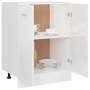 Armario inferior cocina contrachapada blanco 60x46x81,5 cm de vidaXL, Armarios de cocina - Ref: Foro24-801193, Precio: 84,77 ...