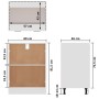 Armario inferior cocina contrachapada blanco 60x46x81,5 cm de vidaXL, Armarios de cocina - Ref: Foro24-801193, Precio: 84,77 ...