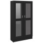 Vitrine aus schwarzem Sperrholz, 82,5 x 30,5 x 150 cm von vidaXL, Bücherregale und Regale - Ref: Foro24-802760, Preis: 157,32...