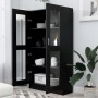 Vitrine aus schwarzem Sperrholz, 82,5 x 30,5 x 150 cm von vidaXL, Bücherregale und Regale - Ref: Foro24-802760, Preis: 157,32...