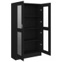 Black plywood display case 82.5x30.5x150 cm by vidaXL, Bookcases and shelves - Ref: Foro24-802760, Price: 157,32 €, Discount: %