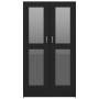 Black plywood display case 82.5x30.5x150 cm by vidaXL, Bookcases and shelves - Ref: Foro24-802760, Price: 157,32 €, Discount: %