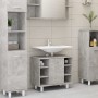 Armario de baño contrachapada gris hormigón 60x32x53,5 cm de vidaXL, Muebles de baño - Ref: Foro24-802637, Precio: 53,60 €, D...