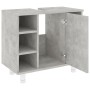 Armario de baño contrachapada gris hormigón 60x32x53,5 cm de vidaXL, Muebles de baño - Ref: Foro24-802637, Precio: 53,60 €, D...