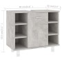 Badezimmerschrank aus betongrauem Sperrholz, 60 x 32 x 53,5 cm von vidaXL, Badezimmermöbel - Ref: Foro24-802637, Preis: 49,76...