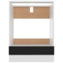 Armario de horno de madera contrachapada negro 60x46x81,5 cm de vidaXL, Armarios de cocina - Ref: Foro24-802498, Precio: 59,9...