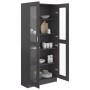 Vitrine aus grauem Sperrholz, 82,5 x 30,5 x 185,5 cm von vidaXL, Bücherregale und Regale - Ref: Foro24-802770, Preis: 261,99 ...