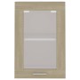 Armario colgante cristal madera ingeniería roble 40x31x60 cm de vidaXL, Armarios de cocina - Ref: Foro24-802508, Precio: 53,0...