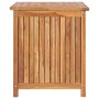 Caja de almacenaje de jardín madera maciza de teca 60x50x58 cm de vidaXL, Cajas de almacenaje para exteriores - Ref: Foro24-3...