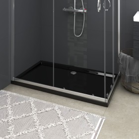 Rectangular black ABS shower tray 70x120 cm by vidaXL, Shower trays - Ref: Foro24-148914, Price: 116,26 €, Discount: %