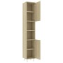 Oak-colored plywood bathroom cabinet 30x30x179 cm by vidaXL, Bathroom furniture - Ref: Foro24-802627, Price: 87,37 €, Discoun...