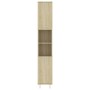 Oak-colored plywood bathroom cabinet 30x30x179 cm by vidaXL, Bathroom furniture - Ref: Foro24-802627, Price: 87,37 €, Discoun...