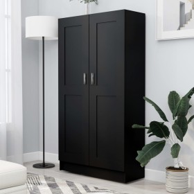 Black plywood book cabinet 82.5x30.5x150 cm by vidaXL, Bookcases and shelves - Ref: Foro24-802724, Price: 165,52 €, Discount: %