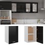 Black engineered wood kitchen hanging cabinet by vidaXL, Kitchen cabinets - Ref: Foro24-801258, Price: 36,84 €, Discount: %