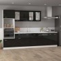 Black engineered wood kitchen hanging cabinet by vidaXL, Kitchen cabinets - Ref: Foro24-801258, Price: 36,84 €, Discount: %