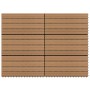 Porch tiles 6 units WPC brown 60x30 cm 1.08 m² by vidaXL, Floors and carpets - Ref: Foro24-149028, Price: 66,50 €, Discount: %