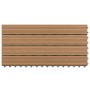 Porch tiles 6 units WPC brown 60x30 cm 1.08 m² by vidaXL, Floors and carpets - Ref: Foro24-149028, Price: 66,50 €, Discount: %