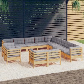 13-piece garden furniture set and solid pine wood cushions by vidaXL, Garden sets - Ref: Foro24-3096958, Price: 1,00 €, Disco...