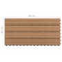 Porch tiles 6 units WPC brown 60x30 cm 1.08 m² by vidaXL, Floors and carpets - Ref: Foro24-149028, Price: 66,50 €, Discount: %