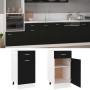 Armario bajo cajón cocina madera ingeniería negro 40x46x81,5cm de vidaXL, Armarios de cocina - Ref: Foro24-801213, Precio: 77...