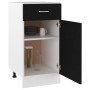 Armario bajo cajón cocina madera ingeniería negro 40x46x81,5cm de vidaXL, Armarios de cocina - Ref: Foro24-801213, Precio: 77...