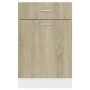 Engineered wood lower cabinet smoked oak 50x46x81.5 cm by vidaXL, Kitchen cabinets - Ref: Foro24-801223, Price: 84,52 €, Disc...