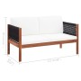 2-Sitzer-Gartensofa aus massivem Akazienholz von vidaXL, Outdoor-Sofas - Ref: Foro24-46341, Preis: 193,42 €, Rabatt: %