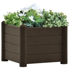 Garden bed PP mocha 43x43x35 cm by vidaXL, Pots and planters - Ref: Foro24-313972, Price: 57,99 €, Discount: %