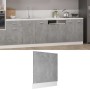 Concrete gray plywood dishwasher panel 59.5x3x67cm by vidaXL, Kitchen cabinets - Ref: Foro24-802566, Price: 29,94 €, Discount: %