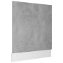 Concrete gray plywood dishwasher panel 59.5x3x67cm by vidaXL, Kitchen cabinets - Ref: Foro24-802566, Price: 29,94 €, Discount: %