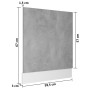 Concrete gray plywood dishwasher panel 59.5x3x67cm by vidaXL, Kitchen cabinets - Ref: Foro24-802566, Price: 29,94 €, Discount: %