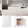 Lower cabinet in white glossy engineered wood, 50x46x81.5cm by vidaXL, Kitchen cabinets - Ref: Foro24-801225, Price: 82,49 €,...