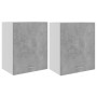 Armarios colgantes 2 uds madera contrachapada gris 50x31x60 cm de vidaXL, Armarios de cocina - Ref: Foro24-805082, Precio: 84...