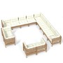 Garden furniture 13 pieces and cushions honey brown pine wood by vidaXL, Garden sets - Ref: Foro24-3096962, Price: 1,00 €, Di...