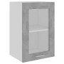 Concrete gray plywood glass hanging cabinet 40x31x60cm by vidaXL, Kitchen cabinets - Ref: Foro24-802509, Price: 52,07 €, Disc...