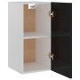 Küchenhängeschrank aus glänzend schwarzem Sperrholz, 29,5 x 31 x 60 cm von vidaXL, Küchenschränke - Ref: Foro24-801250, Preis...