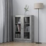 Plywood gray concrete showcase 82.5x30.5x115 cm by vidaXL, Bookcases and shelves - Ref: Foro24-802754, Price: 91,92 €, Discou...