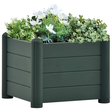 Green PP garden bed 43x43x35 cm by vidaXL, Pots and planters - Ref: Foro24-313974, Price: 54,44 €, Discount: %