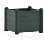 Green PP garden bed 43x43x35 cm by vidaXL, Pots and planters - Ref: Foro24-313974, Price: 54,44 €, Discount: %