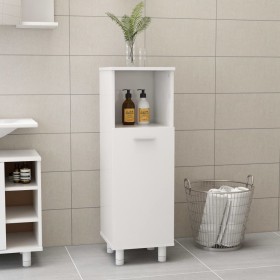 Glossy white plywood bathroom cabinet 30x30x95 cm by vidaXL, Bathroom furniture - Ref: Foro24-802621, Price: 52,19 €, Discoun...