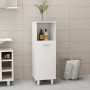 Glossy white plywood bathroom cabinet 30x30x95 cm by vidaXL, Bathroom furniture - Ref: Foro24-802621, Price: 52,14 €, Discoun...