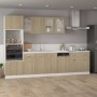 Plywood panel for dishwasher in oak color 45x3x67 cm by vidaXL, Kitchen cabinets - Ref: Foro24-802557, Price: 24,89 €, Discou...