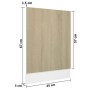 Plywood panel for dishwasher in oak color 45x3x67 cm by vidaXL, Kitchen cabinets - Ref: Foro24-802557, Price: 24,89 €, Discou...