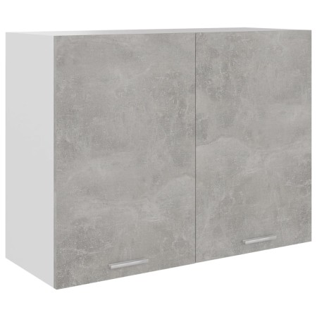 Armario colgante contrachapada gris hormigón 80x31x60 cm de vidaXL, Armarios de cocina - Ref: Foro24-801280, Precio: 106,54 €...