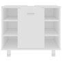 Armario de baño madera contrachapada blanco 60x32x53,5 cm de vidaXL, Muebles de baño - Ref: Foro24-802633, Precio: 45,23 €, D...