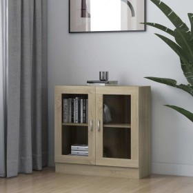 Oak-colored plywood book cabinet 82.5x30.5x80 cm by vidaXL, Bookcases and shelves - Ref: Foro24-802744, Price: 80,50 €, Disco...