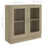 Oak-colored plywood book cabinet 82.5x30.5x80 cm by vidaXL, Bookcases and shelves - Ref: Foro24-802744, Price: 80,60 €, Disco...