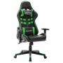 Black and green synthetic leather gaming chair by vidaXL, Gaming chairs - Ref: Foro24-20505, Price: 149,23 €, Discount: %