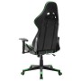 Black and green synthetic leather gaming chair by vidaXL, Gaming chairs - Ref: Foro24-20505, Price: 149,23 €, Discount: %